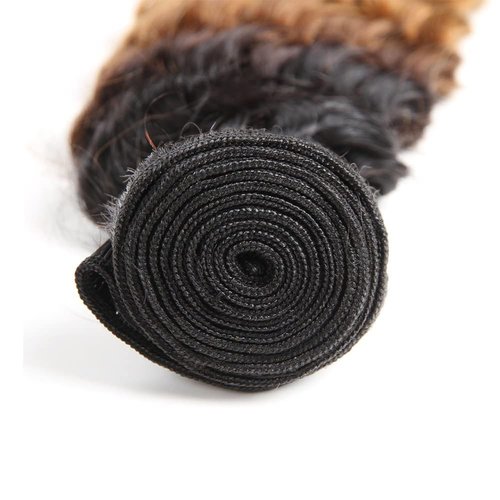 Condescension Brazilian Omber T1B/4/30 Human Hair Bundles 14 16 18 Inch Deep Wave 3 Bundles Human Hair 100% Unprocessed Remy Virgin Weave Hair for Women