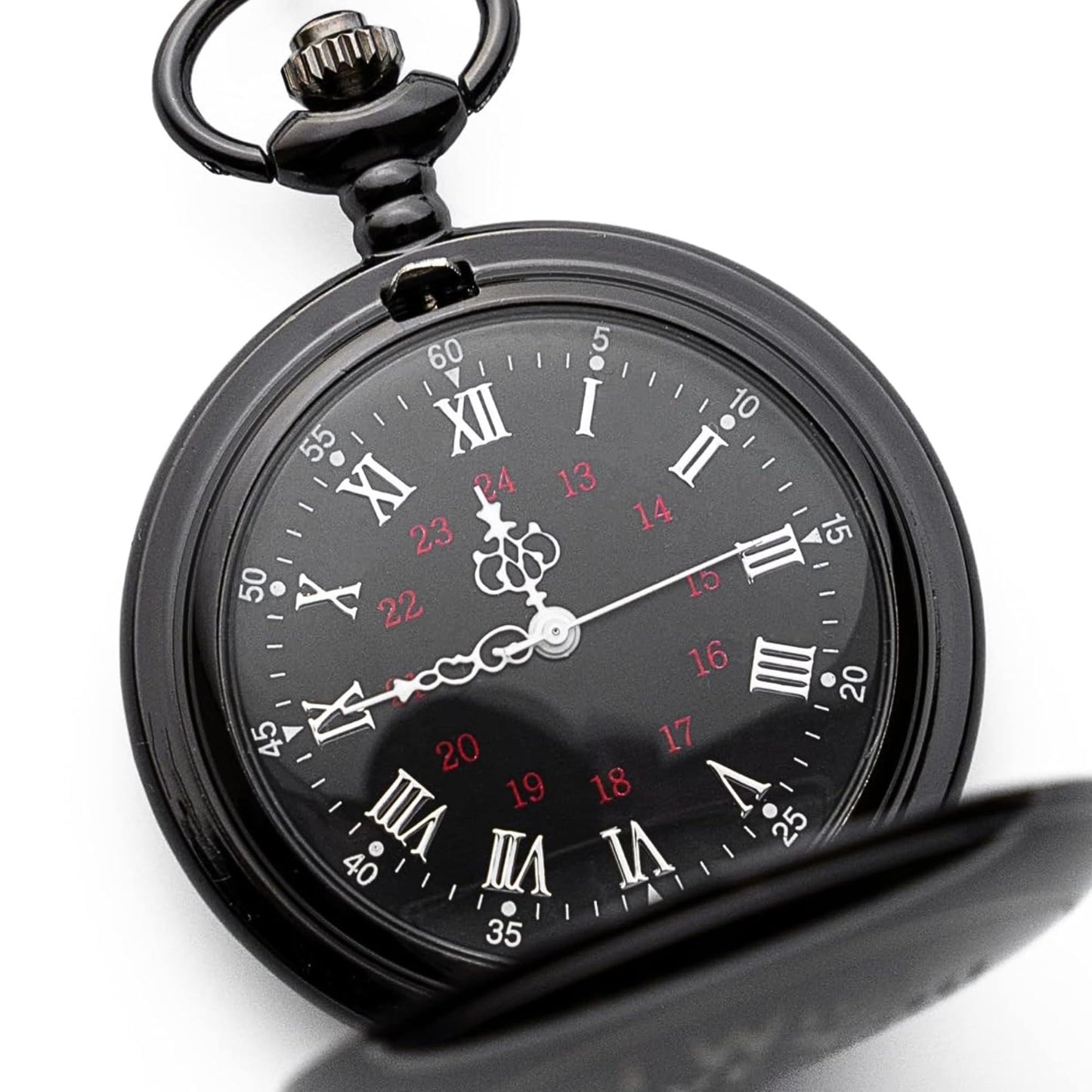 Anniversary Pocket Watch for Husband - Engraved Silver Stainless Steel - Meaningful Keepsake - Boxed and Ready to Give
