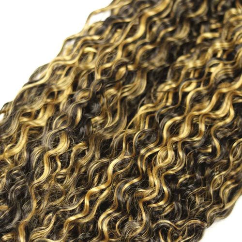 Habiliana Bundles Human Hair 16 18 20 Inch Jerry Curly P1B/27 Human Hair Bundles 12A Unprocessed Brazilian Virgin Quick Weave Hair Extensions for Black Women