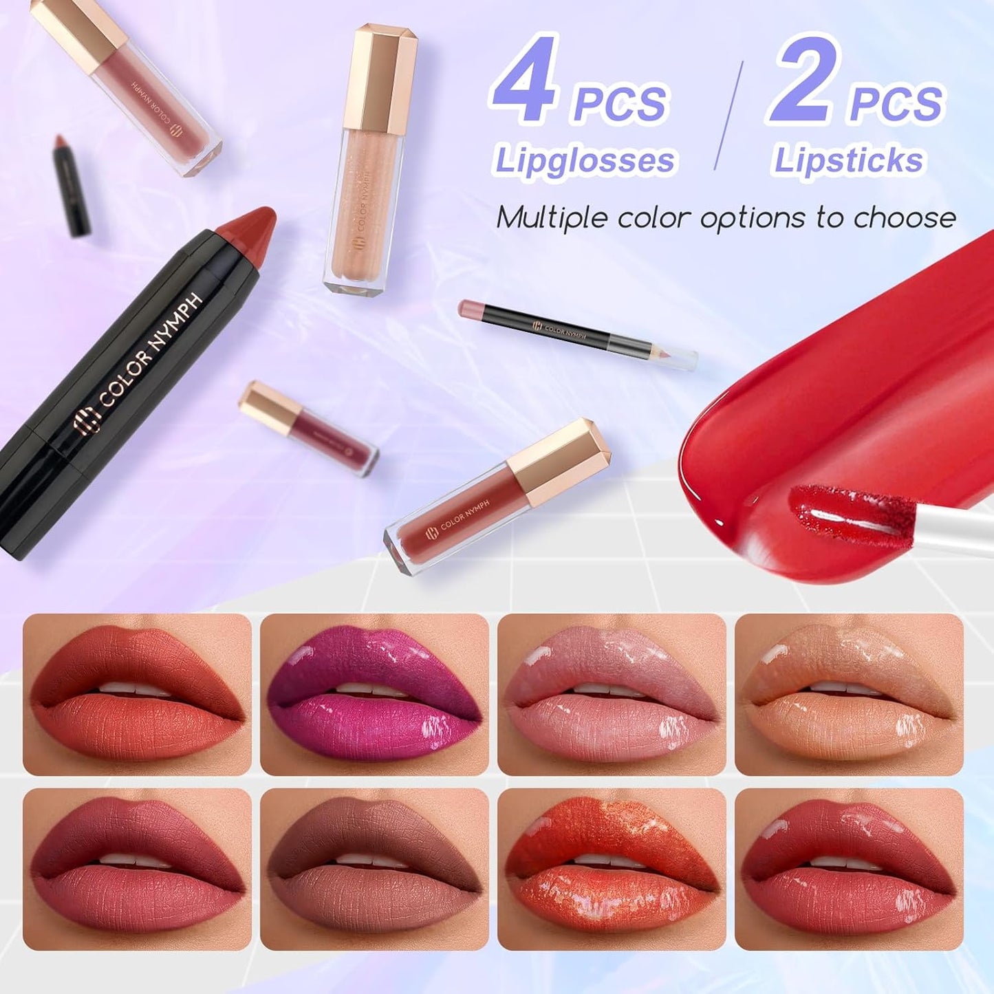 Color Nymph Makeup Kit For Women, Girls Makeup Set For Teens Professional Make Up Kits With Travel Case Full Cosmetics Kit w/ 35 Colors Eyeshadows Lipstick Blush Brushes Lipgloss Mascara