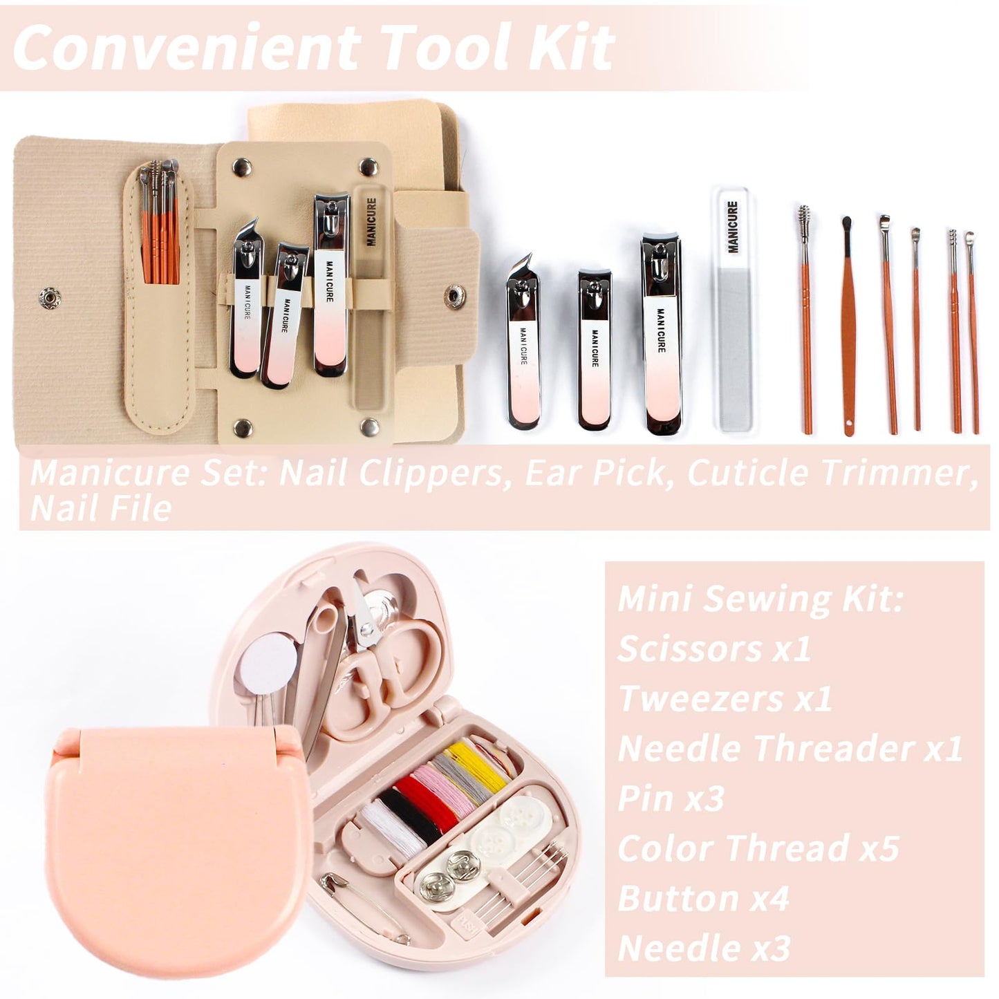 Bridal Emergency Kit 40+ Wedding Day Essentials Survival Set for Bride & Bridal Party (White)