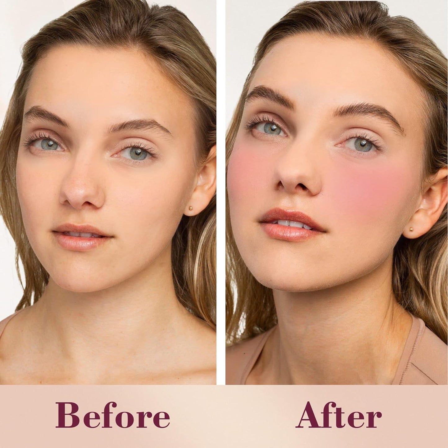 Cilrofelr Dewy Liquid Blush, Soft Cream Liquid Blush for Cheek, Buildable & Blendable Pigment, Lightweight & Smooth Texture, Longwear Formula for a Soft, Natural Flush (02 Fuchsia Pink)