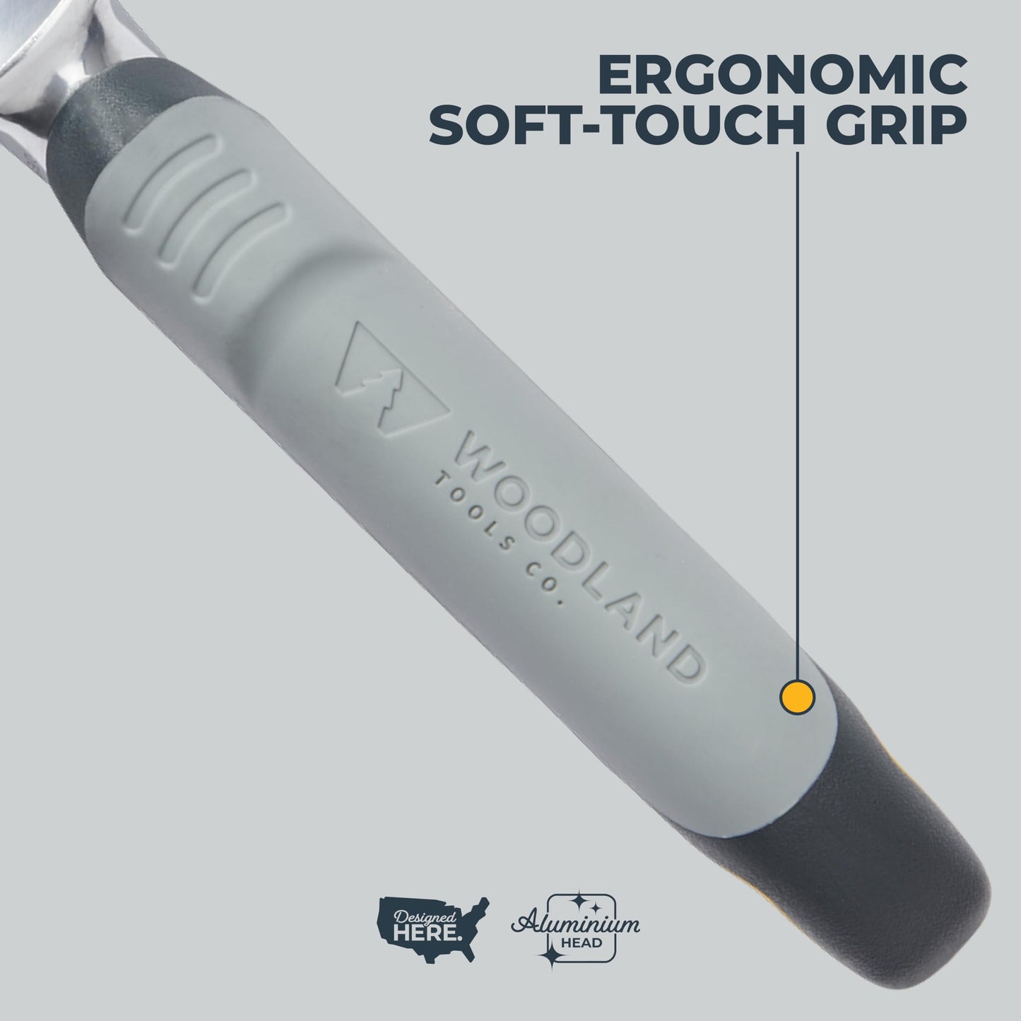 Woodland Tools Heavy Duty Garden Trowel – Full Tang Aluminum Construction, Extra Wide Scoop, Sharpened Point, Ergonomic Cushioned Grip, Rust Resistant Hand Tool for Digging in Clay and Tough Soil