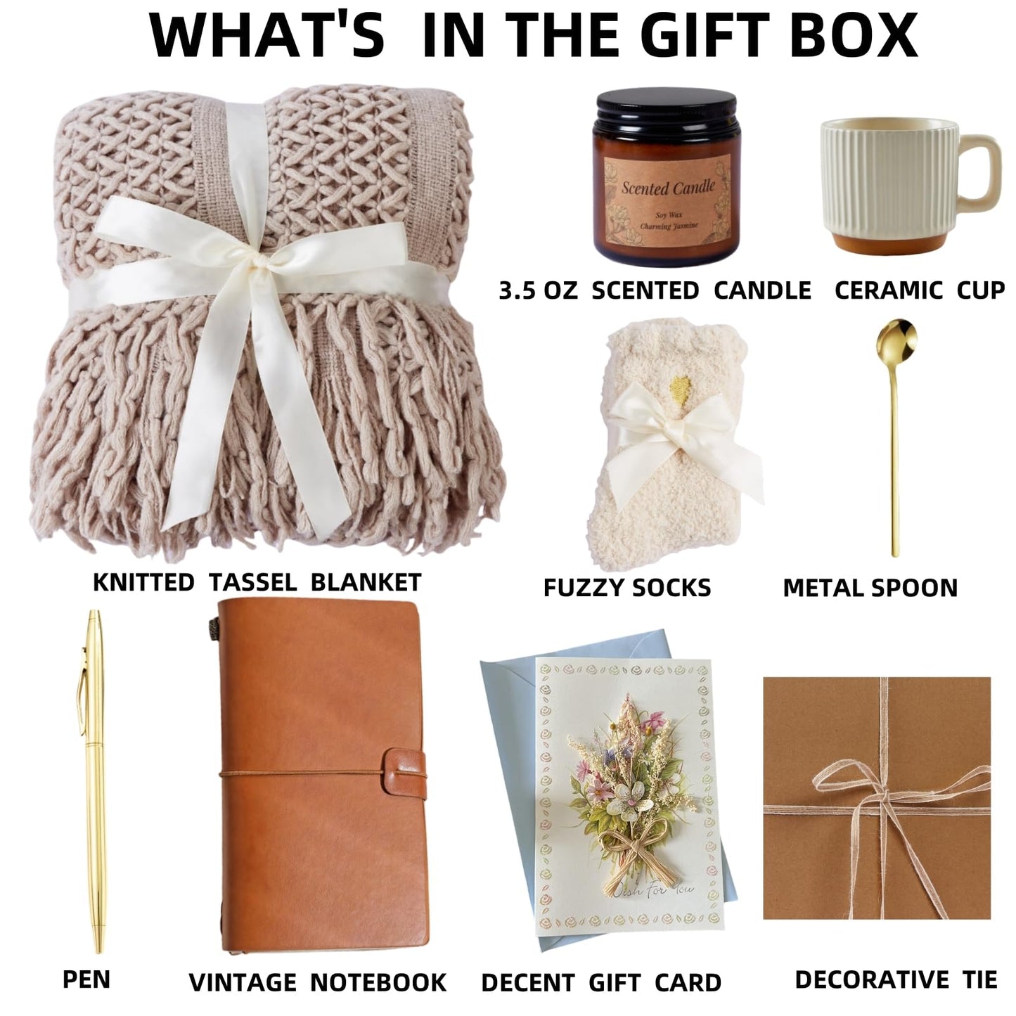 Self Care Gift Baskets for Women, Get Well Soon Gift Package, Thinking of You Sympathy Gift Baskets, Relaxing Care Package After Surgery, Sending Hugs Gifts Idea for Mom Her Friends Sister Coworker