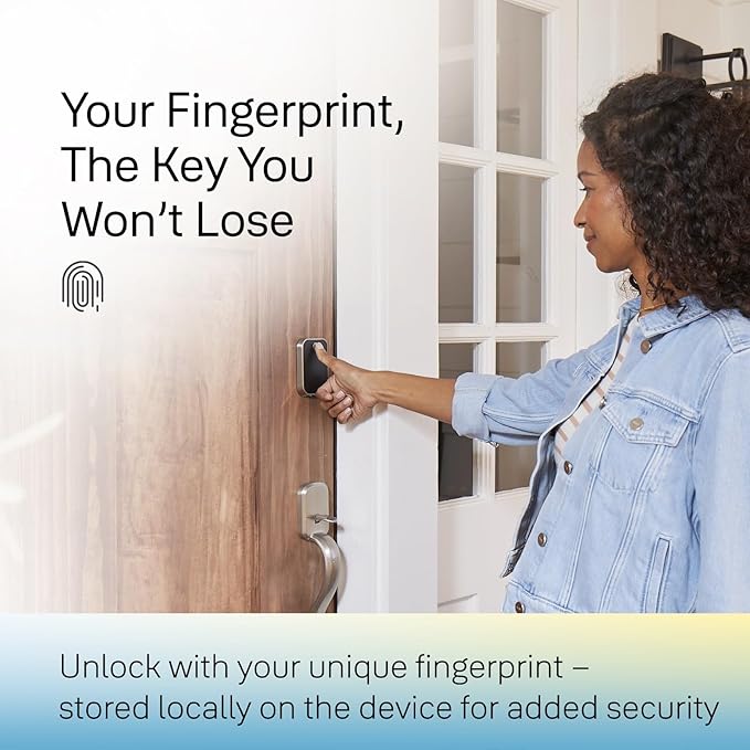 Yale Assure Lock 2 Touch Deadbolt, Lifetime Brass Key-Free Smart Lock with Bluetooth Connected Touchscreen Keypad and Fingerprint Scanner for Code Entry (No Wi-Fi), YRD450-F-BLE-P05