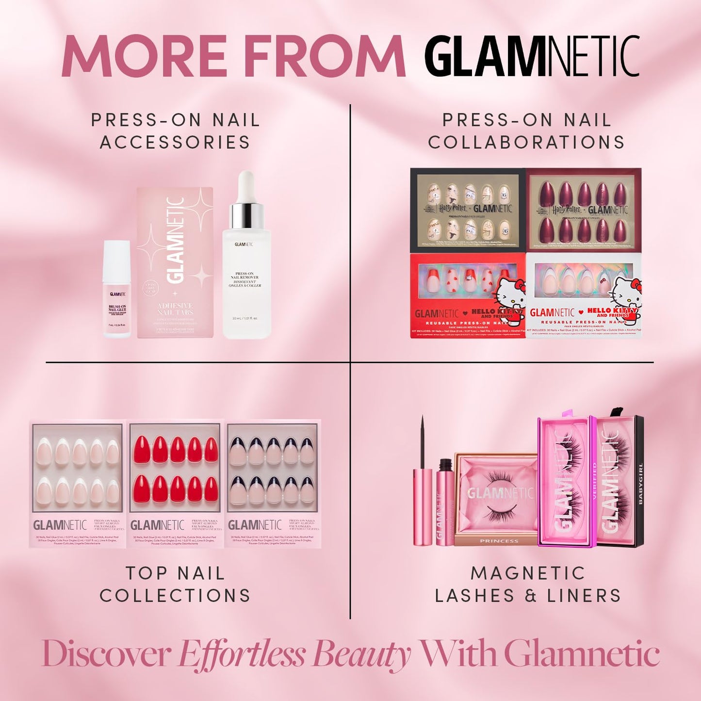Glamnetic Super Strong Brush On Nail Glue (2 Bottles) | Brush Tip Applicator, Mess Free, Travel Friendly, Vegan | Durable & Long-Lasting | .24 fl. oz.