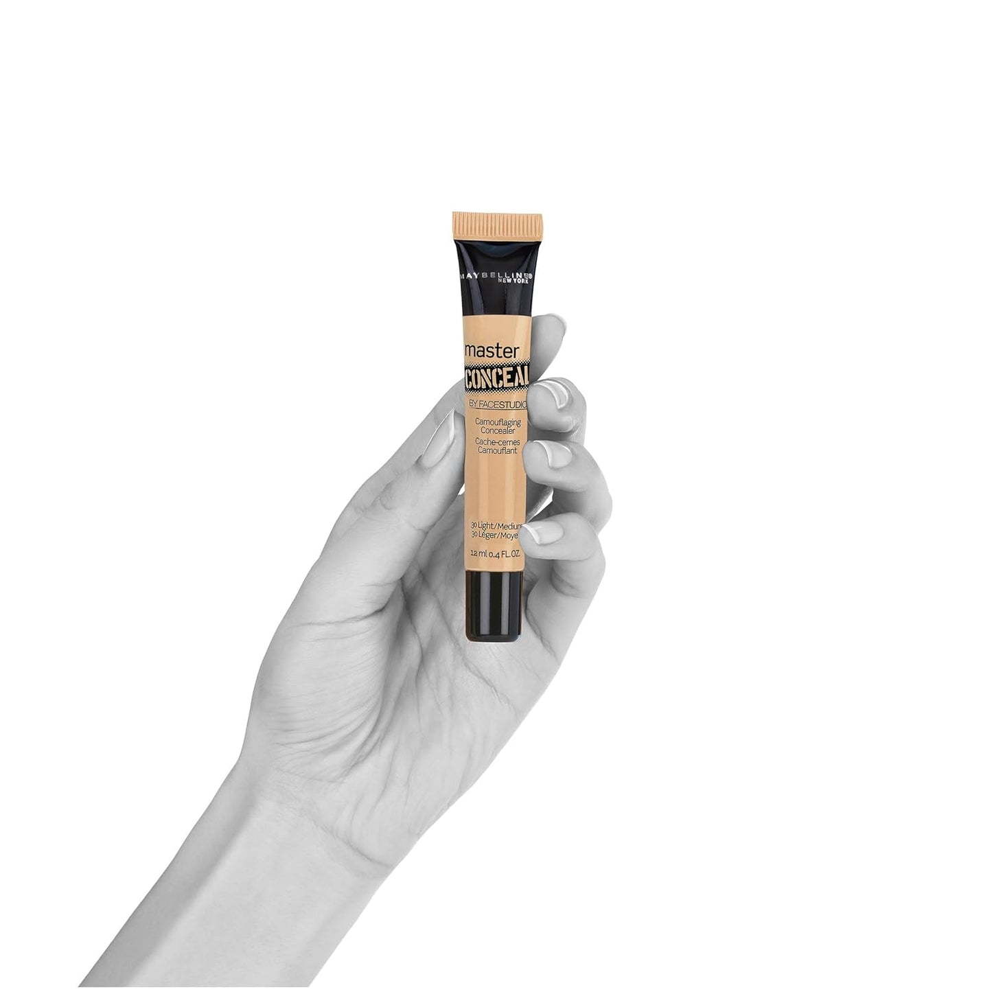 Maybelline New York Facestudio Master Conceal Makeup, Light/Medium, 0.4 fl. oz.