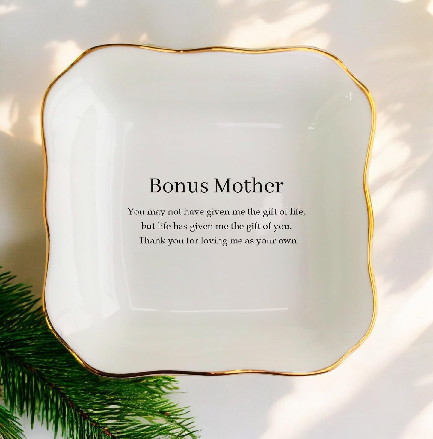 BAT TRANG Ceramic Jewelry Dish, When I Fell In Love With Your Son Ring Dish, Mother In Law Gift From Daughter In Law, Wedding Gift For Mother Of The Groom, Gift From Bride (Bonus Mom)