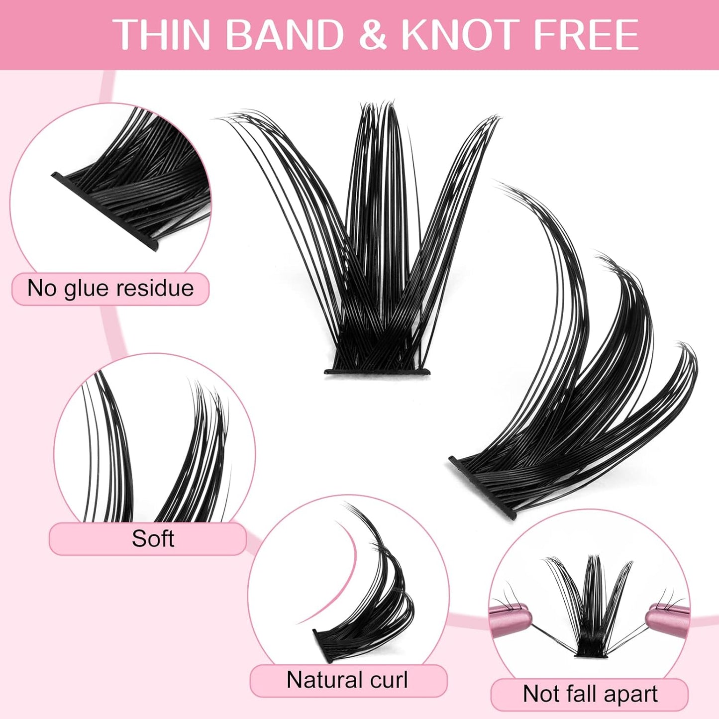 280 Pcs Individual Lashes 50D-C-0.07-12 Cluster Lashes C D Curl Wispy Lashes Bottom Lashes DIY Lashes At Home（50D-C-0.07-12）