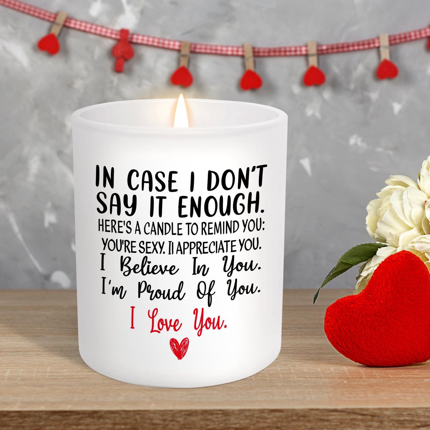 TEEZWONDER Gifts for Her Wife Women Girlfriend - Long Lasting Vanilla Lavender Candle 10 oz - Engagement Gifts for Her, Romantic Candles for Anniversary Wedding Gift, Husband Birthday Gift for Him