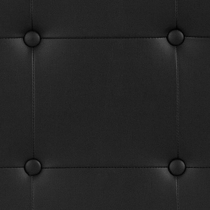 Flash Furniture Lennox Tufted Upholstered Twin Size Headboard in Black Vinyl