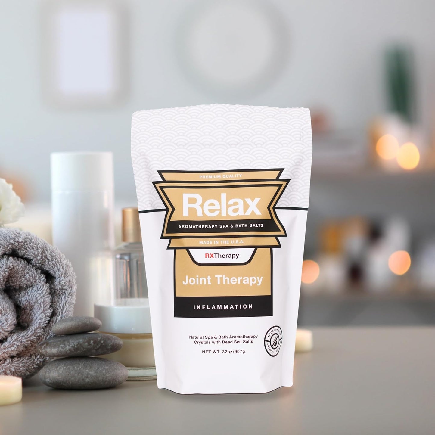 Relax Spa & Bath, Epsom & Dead Sea Salts, Aromatherapy Bath Salts for Hot Tub, Bath, or Spa, Infused with Magnesium, Joint Therapy