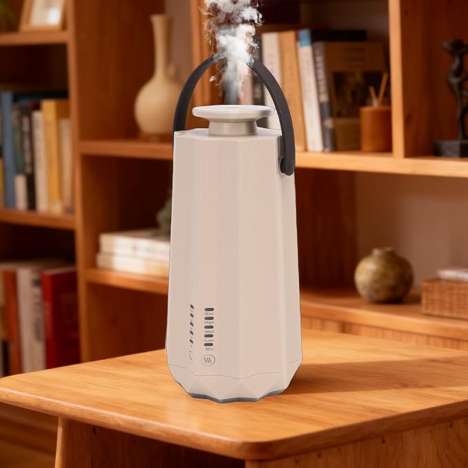 Fabater Essential Oil Diffuser, Smart Fragrance Diffuser, Portable 50ml Smart Scent Air Machine, App Control Low Noise Air Freshener for Plants, Pets, Home, Office, Dormitory (Beige)