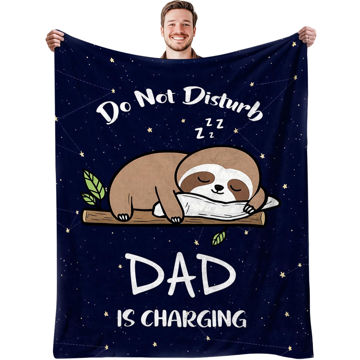 Nahjiiem Blanket Gifts for Dad from Daughter Son, Happy Birthday Dad Gifts, Best Daddy Ever Blanket, Father Gifts for Fathers Day Christmas Throw Blanket 50''x60''