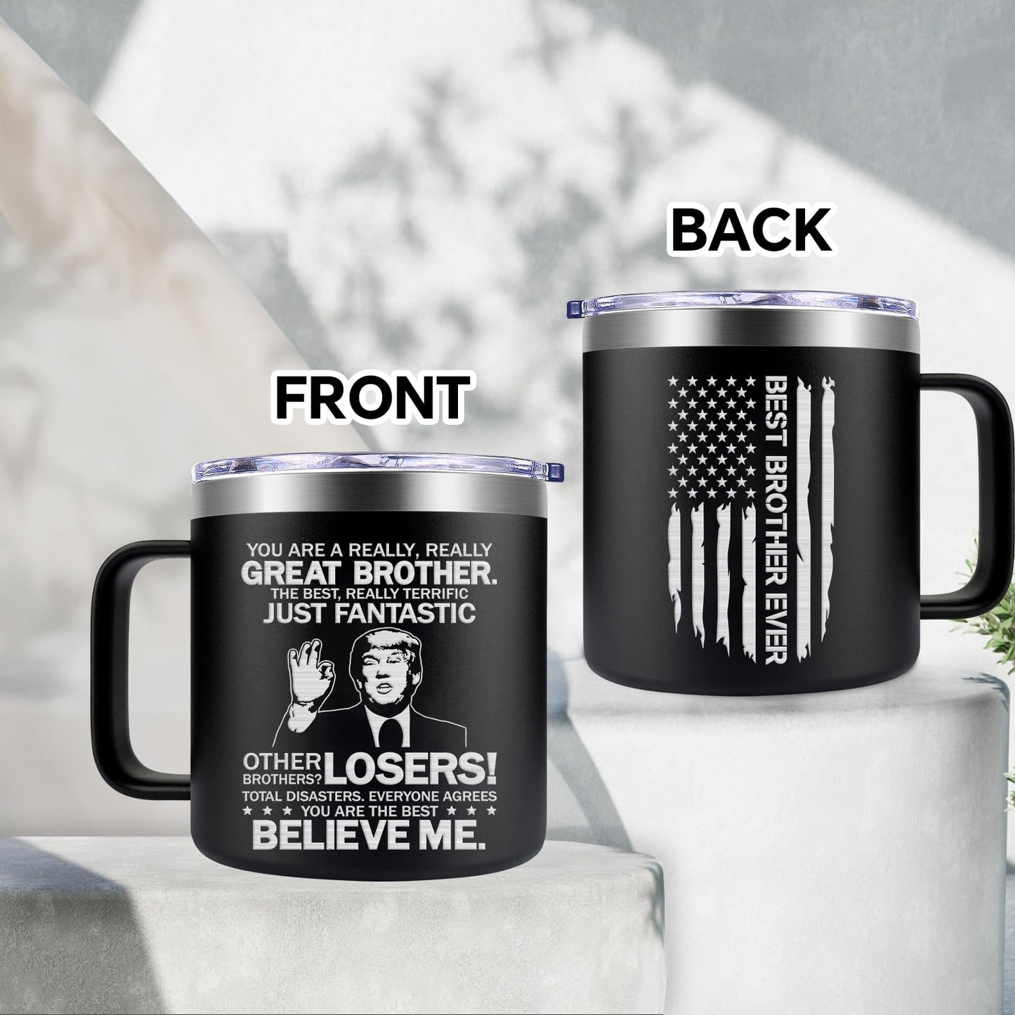 Fufendio Gifts for Brother - You Are a Really Really Great Brothers Mug 14oz - Big Brother Gift from Sister - Fathers Day Birthday Christmas Gifts for Old Little Brothers
