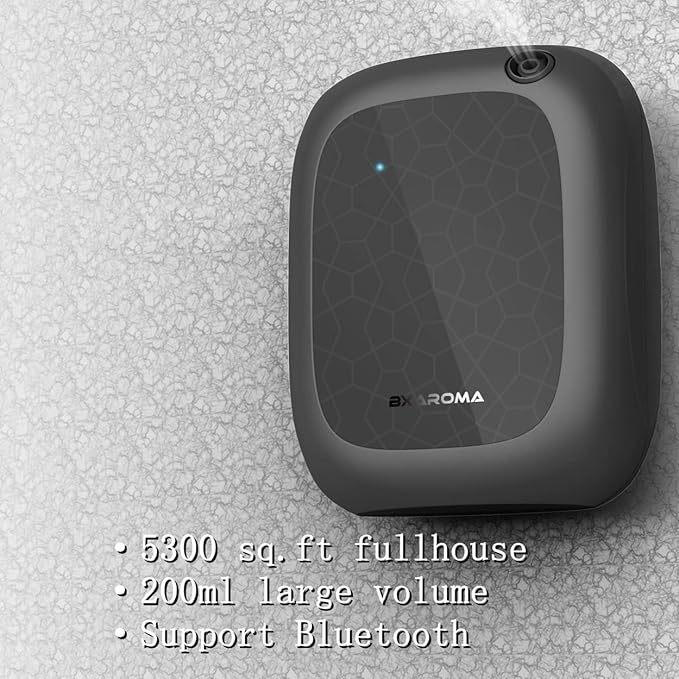 Fragrance Aroma Scent Collection Diffuser - Area 5300 sq ft, Business, Home, Bluetooth Control, Large Bottle, X200 White, DIFFMELY