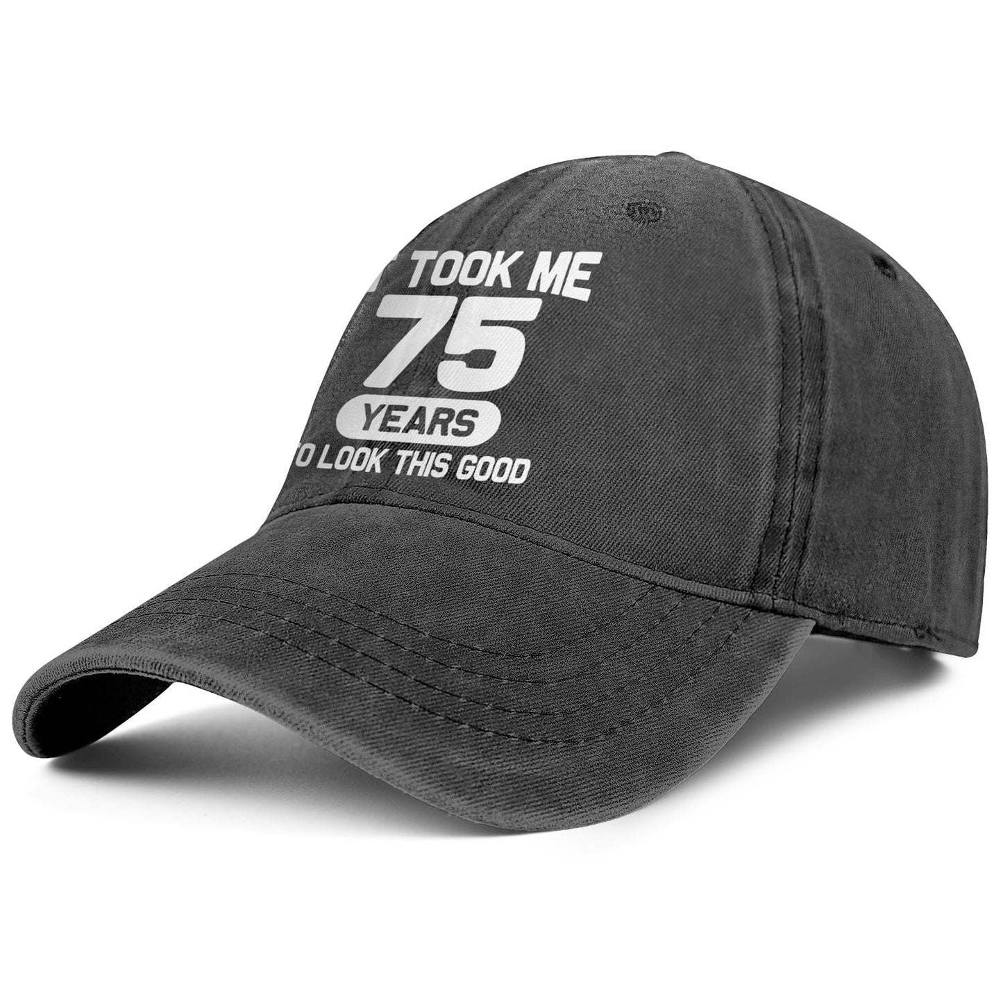 75th Birthday Gifts for Men Women 75 Year Old Gifts Ideas It Took Me 75 Years to Look This Good Hat Washed Cotton Hat