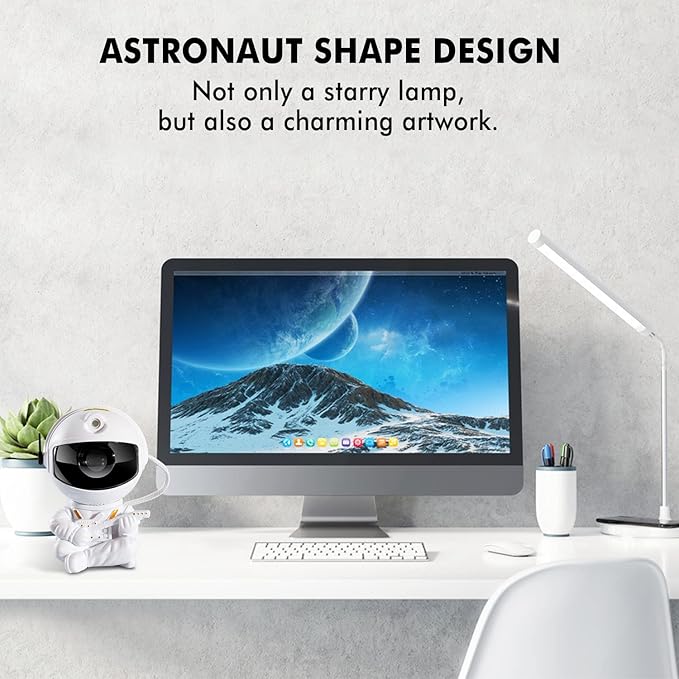 Astronaut Star Projector, Kids Night Light, Nebula Projector Light. Galaxy Bedroom Projector, Adult Playroom/Home Theater/Ceiling/Room Decoration