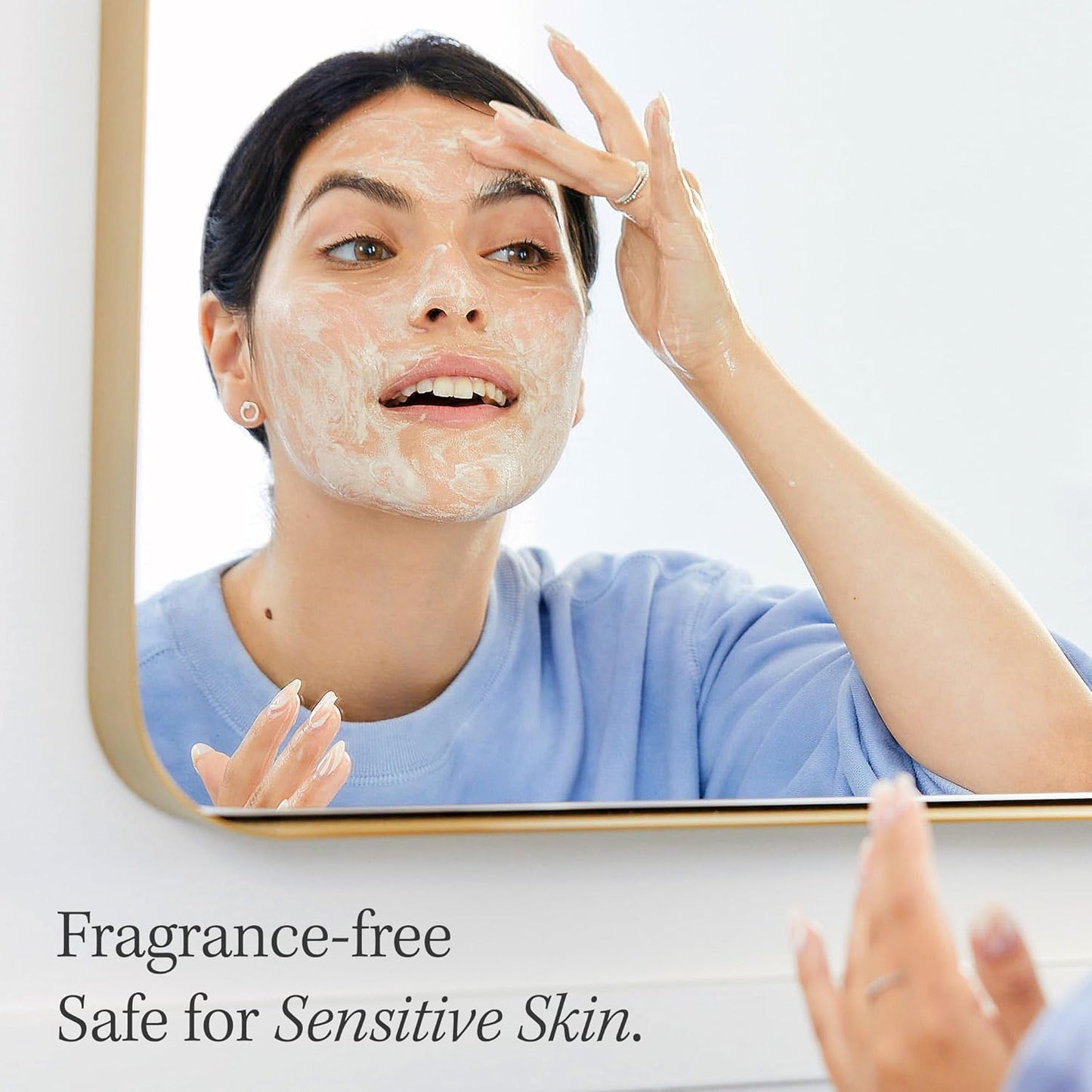First Aid Beauty - Pure Skin Face Cleanser, Effectively Removes Makeup, Dirt, & Impurities, Gentle Cleanser Leaves Skin Soft & Supple, Safe for Sensitive Skin, Fragrance Free, 5 oz + Travel Size, 2ct
