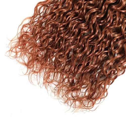 Brown Bundles Human Hair Water Wave Human Hair Bundles Color 30 Water Bundles 24 26 28 inch Brown Wet and Wavy Brazilian Hair Weave Bundles Unprocessed Brazilian Virgin Hair Extension