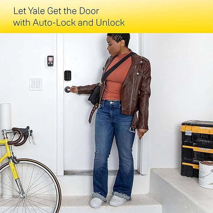 Yale Home Assure Lock 2 Deadbolt, Satin Nickel Keyless Entry Door Lock with Digital Touchscreen Keypad and Bluetooth Connectivity (No Wi-Fi), ‎ ‎YRD450-BLE-619