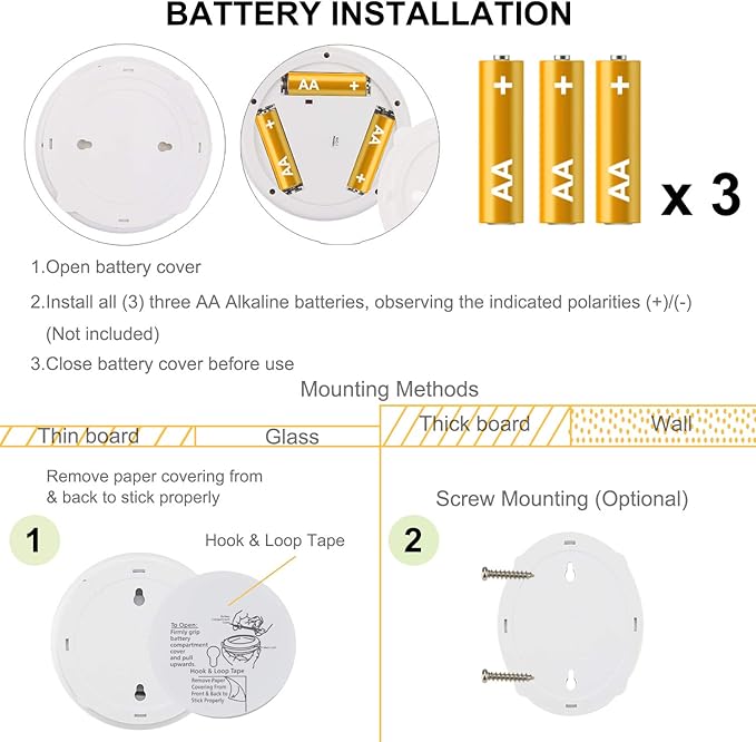 HONWELL Wireless LED Spotlights 2 Pack Accent Light Puck Lights with 2 Remote, Indoor Closet Lights with Rotatable Head,Stick on Artwork Lighting, Picture Light for Paintings