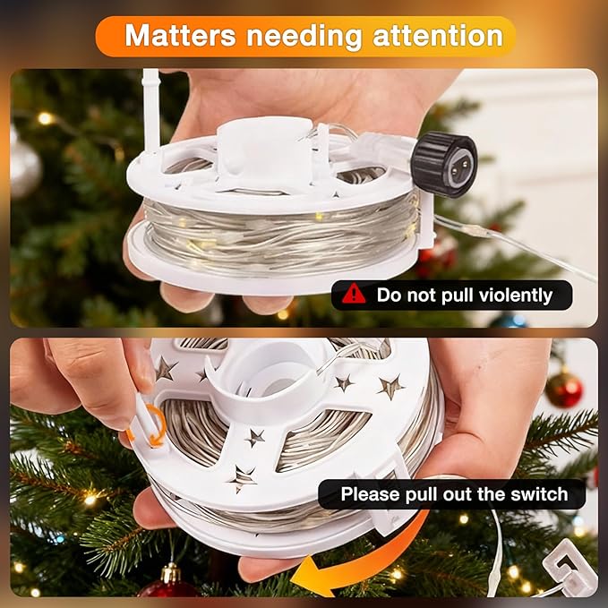 Fairy Lights Plug in, 100 Led with Remote 32Ft, Long Twinkle Light Waterproof String Light Camping Lights, 3 Timer 8 Modes, for Bedroom Wreath Party Window Wedding Decoration