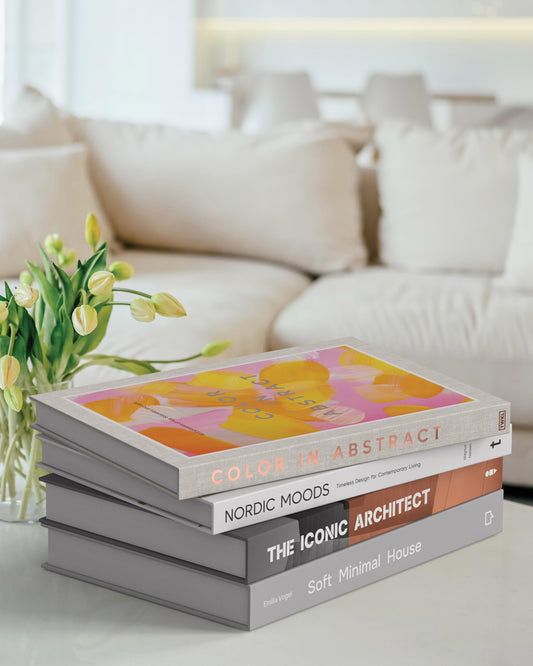 TWKL Decorative Faux Book Set of 4 with Hidden Storage – Premium Hardcover Coffee Table Books for Living Room, Shelf, or Entryway Decor, Modern Minimalist Accent, 10 x 6.7 x 1.2 Inches
