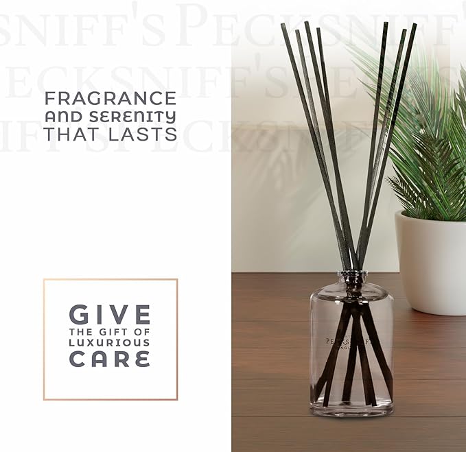 Pecksniff's Classic Diffuser Set, Luxurious Gingerflower & Patchouli Fragrance Diffuser Scent, 100 ml/ 3.3 fl oz