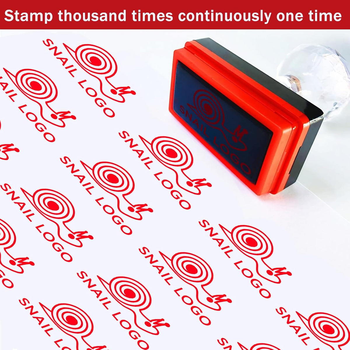 Custom Stamp Self Inking Logo Stamp Personalized with Clear, Consistent Impressions Multiple Sizes