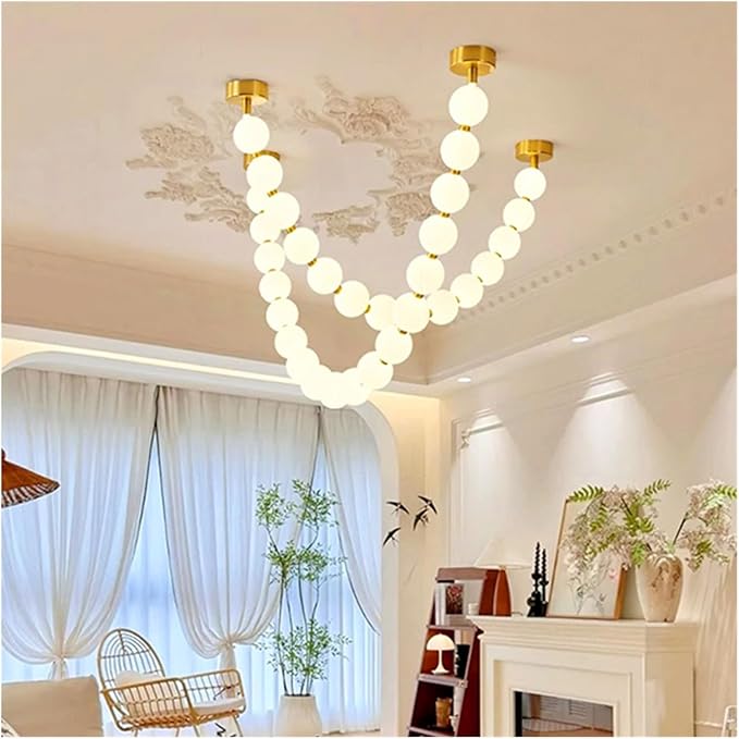 Modern Chandelier, Modern Home Decor led Lights Pendant Light Lamps for Living Room Chandeliers for Dining Hanging Indoor Lighting(B 32 Heads,Warm White)