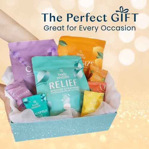 Body Restore Shower Steamers Aromatherapy (15 Packs x 3) - Gifts for Mom, Gifts for Women & Men, Shower Bath Bombs, Eucalyptus, Citrus Grove, Lavender Essential Oils, Stress Relief