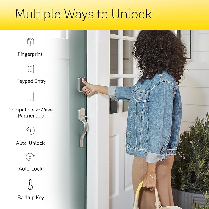 Yale Assure Lock 2 Touch Deadbolt, Lifetime Brass Keyed Smart Entry Door Lock with Bluetooth Connected Touchscreen Keypad and Fingerprint Scanner for Code Entry (No Wi-Fi), YRD420-F-BLE-P05