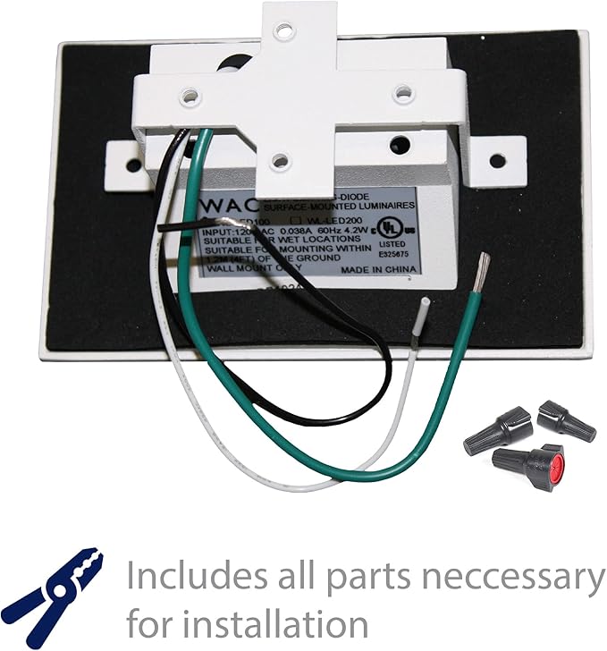 WAC Landscape Lighting, LEDme 120V LED Vertical Indoor and Outdoor Step and Wall Light 2700K Built-in LED in Brushed Nickel