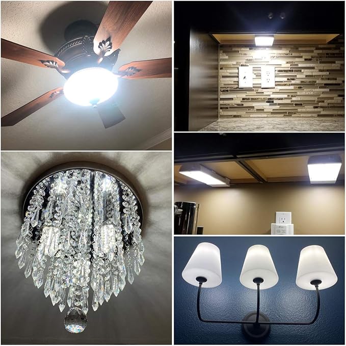 E12 LED Bulbs 12W Candelabra led Light Bulb,100 Watt Equivalent 1200lm Warm White 3000K E12 Base LED Chandelier Light Bulbs Non-Dimmable LED Corn Bulbs, Pack of 6