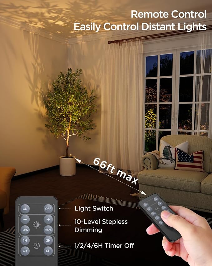 Spot Lights Indoor Led Spotlight: Rechargeable Battery Wireless Up Lights Indoor - Plants Tree Artwork Portrait Picture Display Accent Lighting for Home Decorators Homeowners Art Collectors(1 Pack)