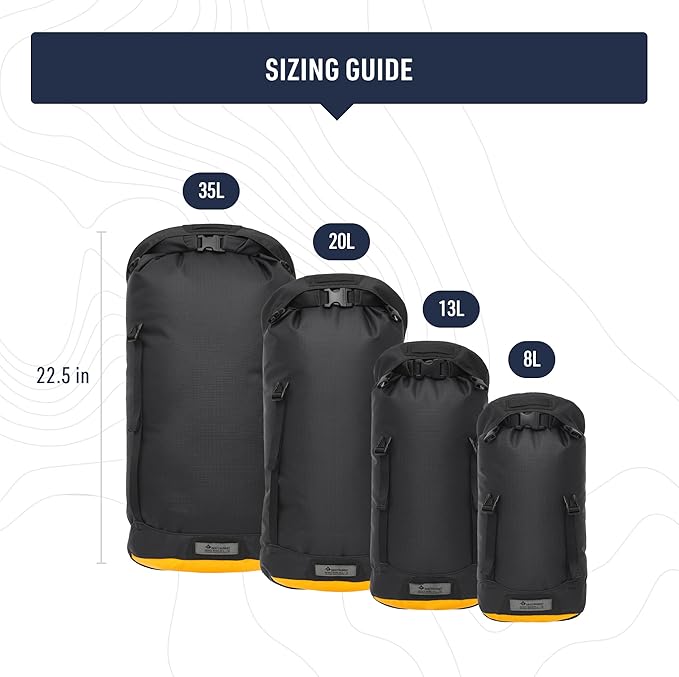 Sea to Summit eVac Heavy Duty Compression Dry Bag, Waterproof Dry Storage, 20 Liter