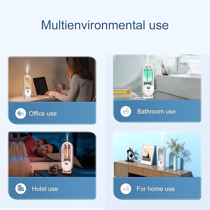 Automatic Aromatherapy Diffuser, Automatic Diffuser Sprayer Toilet Freshener Intelligent Aromatherapy Diffuser Mini Air Freshener Humidifier