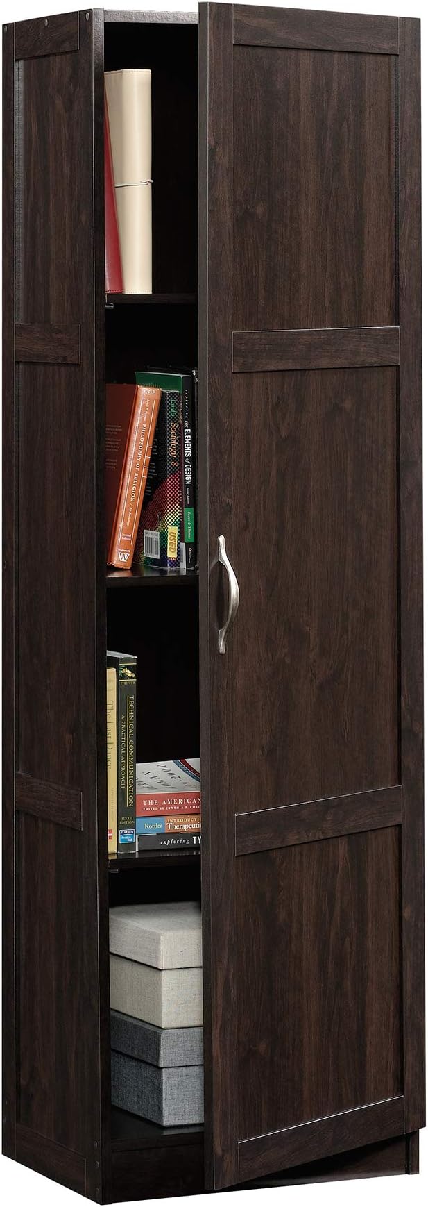Sauder Miscellaneous Storage Storage Cabinet/ Pantry cabinets, Cinnamon Cherry finish