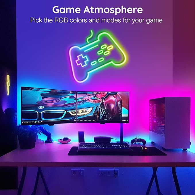 AILBTON 150Ft Neon Rope Lights,Flexible Led Rope Lights Control with App/Remote,Multiple Modes Rope Lights,IP65 Outdoor RGB Led Neons Lights,Music Sync Gaming Led Neon Light Strip for Bedroom Decor