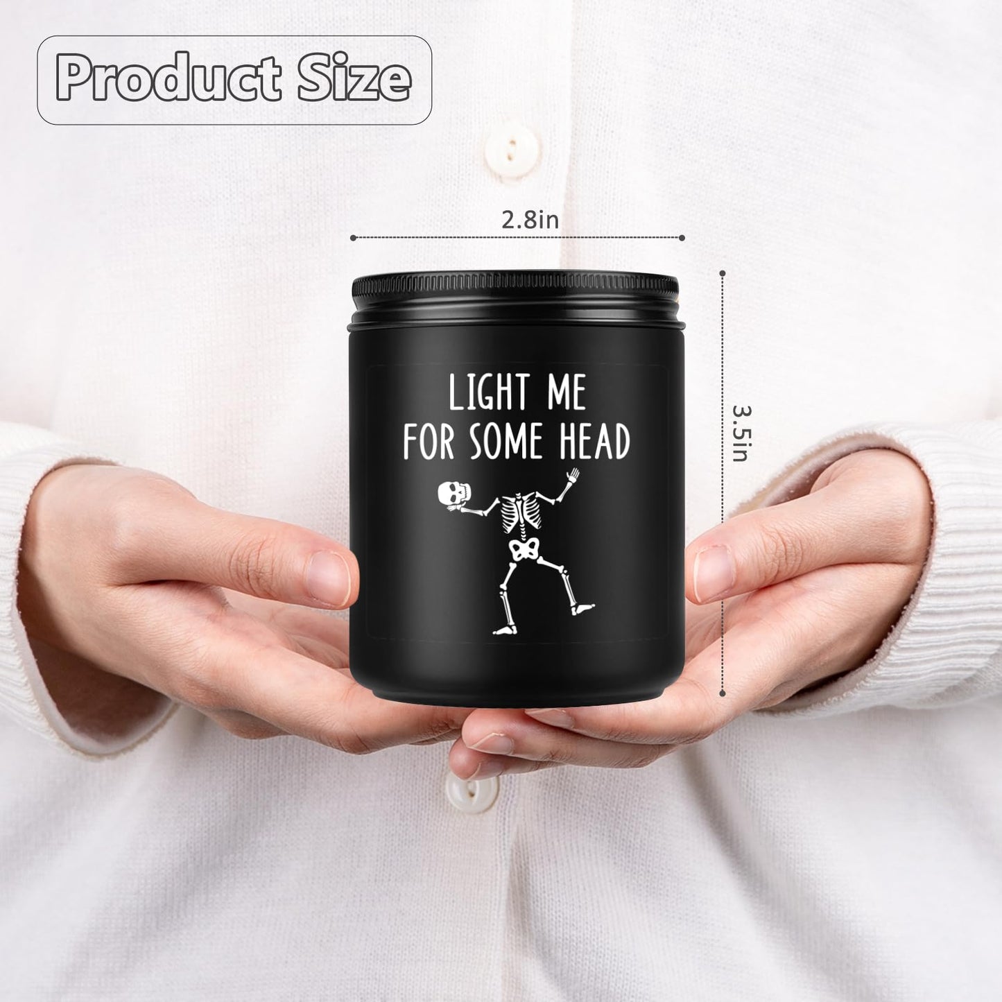 Fairy's Gift Scented Candle, Gifts for BF, BF Gifts, I Love You Presents for Him - Halloween, Spooky Birthday, Goth, Boo Basket Stuffers, Anniversary, Funny Skull Presents for Boyfriend, Husband, Him