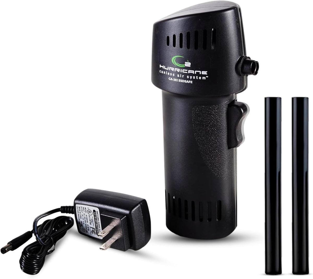 O2 Hurricane ESD-Safe Compressed Air Duster – Powerful Cordless Compressed Air Cleaner for Computer, Keyboard & Electronics. Rechargeable Mini Dust Fan Electric Blower for Car Detailing, Cleaning