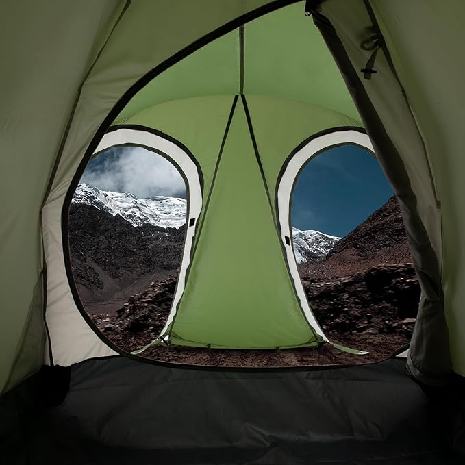 Geertop Portable 2 Person 4 Season Tent Waterproof Backpacking Tent Double Layer All Weather for Camping Hiking Travel Climbing Mountaineering - Easy Set Up