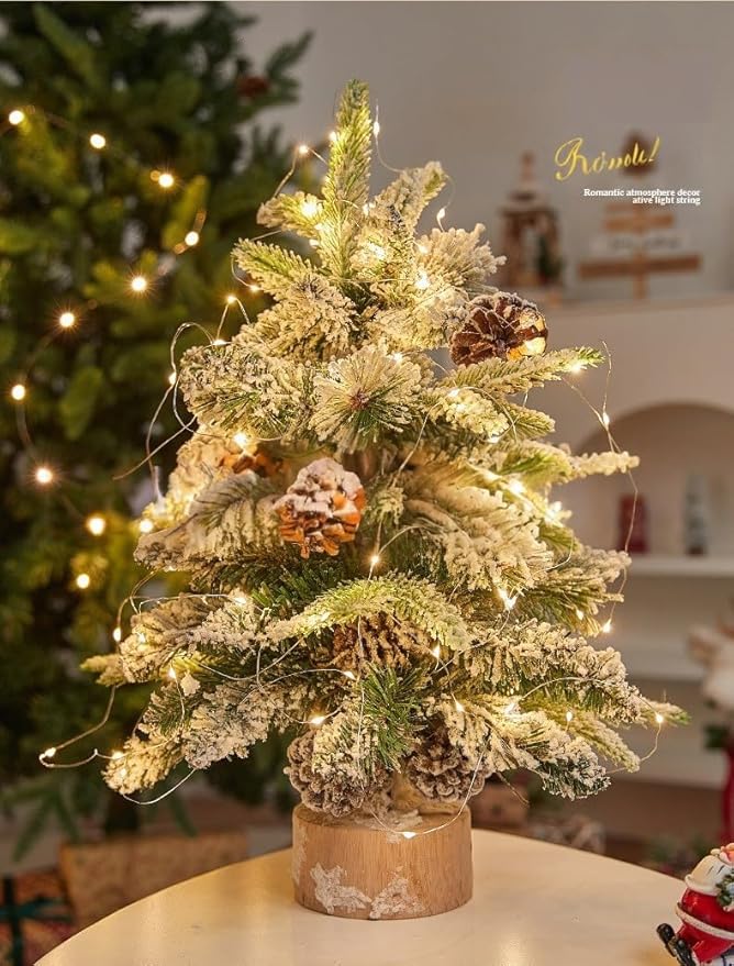 LED Fairy Lights Battery Operated String Lights Waterproof Silver Wire Firefly Lights for DIY Crafts Wedding Indoor Outdoor Christmas Patio Garden Decoration (Warm White, 66FT-200LEDS)