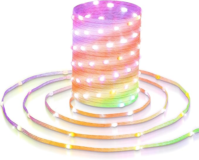 65ft Color Changing Christmas String Lights, 200 LED Twinkle Fairy Lights String Waterproof, 200+ Scene Modes, Smart App & Remote for Indoor Outdoor Christmas Tree Party Bedroom Patio Decor