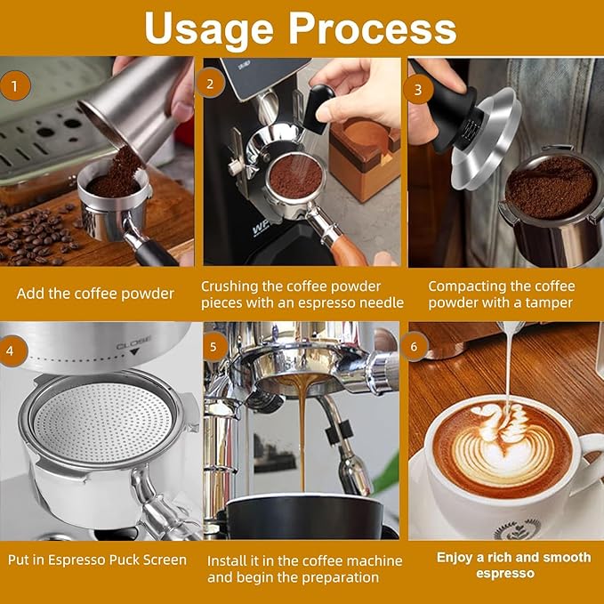 27 PCS Espresso Accessories Kit,Barista Kit 51mmCoffee Tamper Set- with Tamper,Frothing Pitcher，WDT Tool,Espresso Puck Screen and Dosing Funnel,Latte Art Kit
