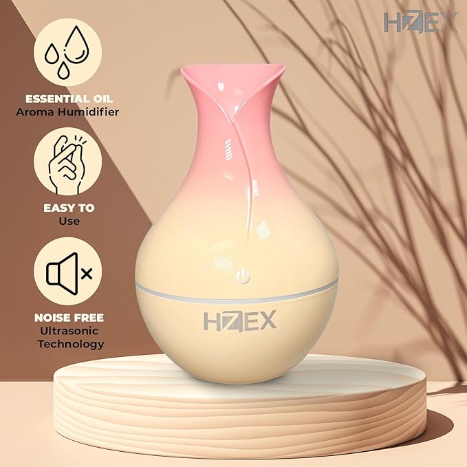 Spiral Essential Oil Diffuser with 7 Color Changing Lights and 5V USB Cable for Home Office, 130ml Mist Humidifier Silent Aroma Diffusers, Variant Colors (Twist)