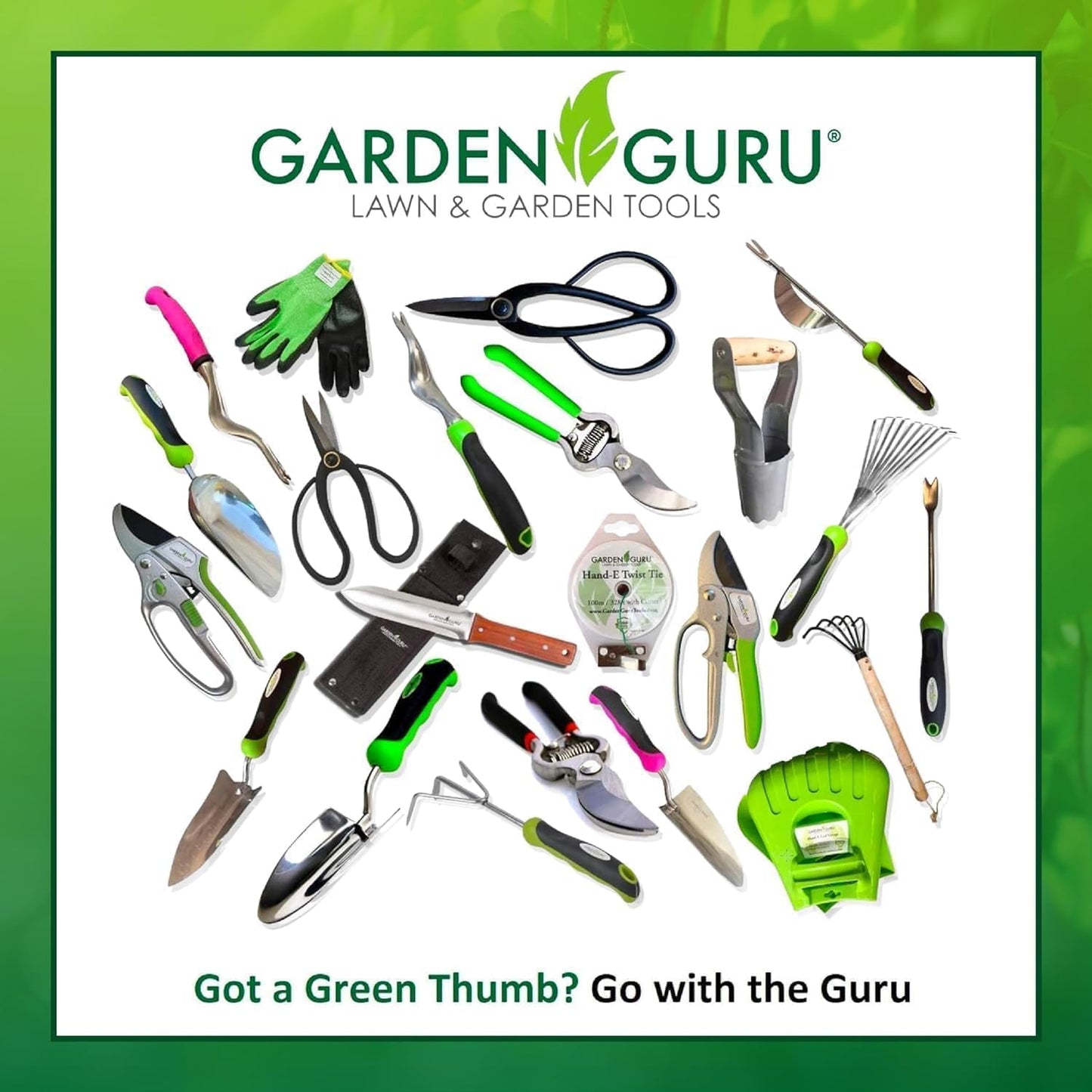 Garden Guru Action Stirrup Hoe Garden Tool with Ergonomic Handle – Rust Resistant Heavy Duty Steel Loop Hoe for Weeding, Planting, Sowing Seeds, Making Furrows & Soil Cultivation