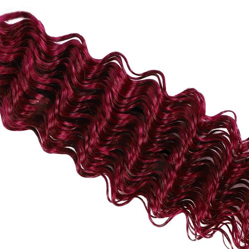 Condescension Bundles Human Hair 16 18 20" inch Burgundy 99J Deep Wave Human Hair Bundles Wine Red Burgundy Unprocessed Quick Weave for Black Women