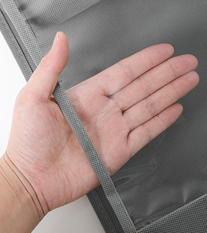 Handbag Storage Hanging Purse Organizer Bedroom Organization Dust-Proof Holder Bag for Wardrobe Closet (Grey-2Pack)